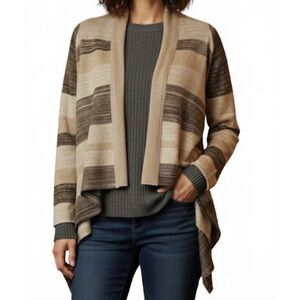 CHARTER CLUB Open Lightweight Shimmering Cardigan, Women’s S, Beige Brown